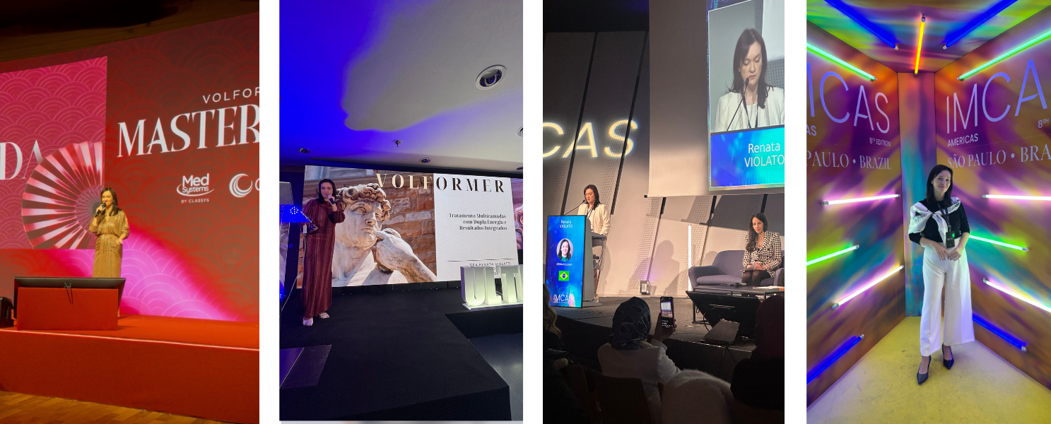 Dra. Renata Violato durante procedimento dermatológico
